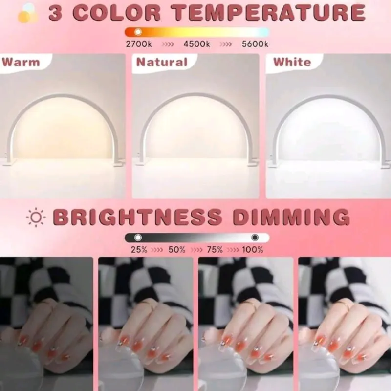 SC<>LÁMPARA PARA MANICURAS  3 TONOS DE LUZ