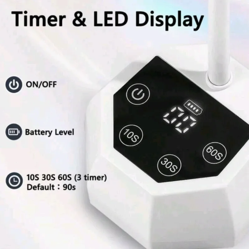 SC>Lampara Recargable UV Led CUELLO DE GARZA