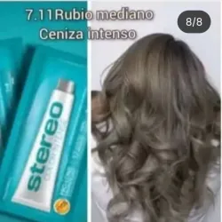 AK6>Tinte 7-11NC Rubio Med Ceniza Intenso STEREO