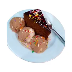 BROWNIE CON HELADO /BROWNIE AND ICE CREAM