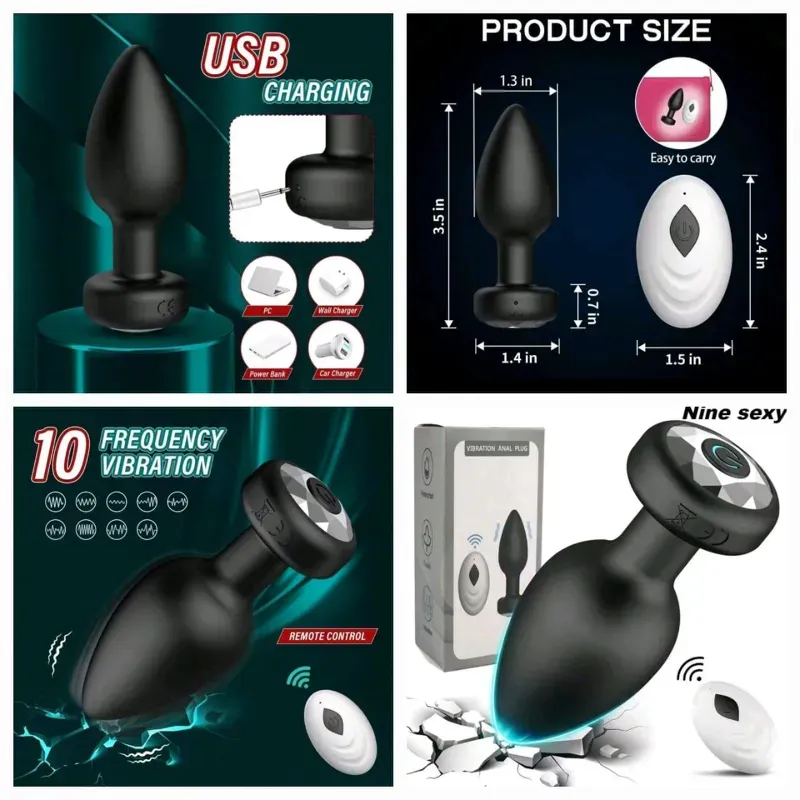 Plug anal Vibrador