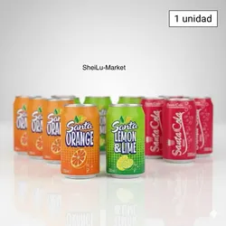 Refresco naranja limón y cola 