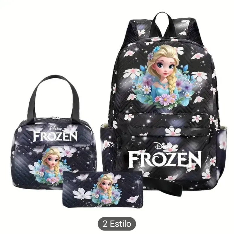 Mochila frozen negra (ID 234)