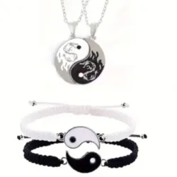 Pulso y collar Yin Yang (ID 173)