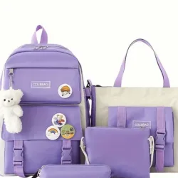 Set de Mochila violeta