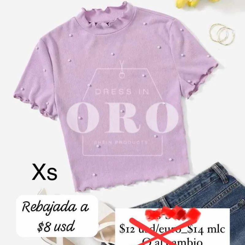 Blusa con perlas