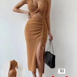 Con abertura y fruncido 