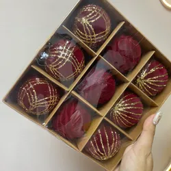 Set de 9pcs (6cm) Rojas