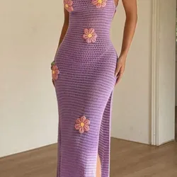 vestidos largos tejido a crochet 