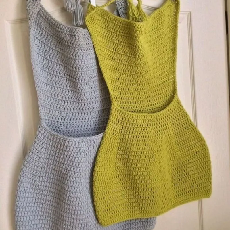 Vestidos cortos tejidos a crochet ❤️🧶