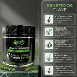 Crema de tratamiento de cola de caballo y romero 🖤