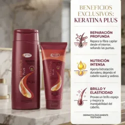 Shampoo 400ml y Acondicionador 230g de Keratina ❤️