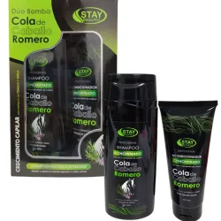 Shampoo 400ml y Acondicionador 230g de Romero y Cola de Caballo 🖤