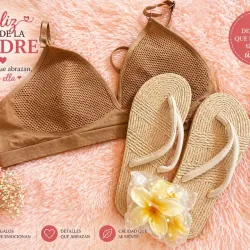 Ajustador, pellizco y chancletas de playa