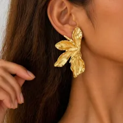 Aretes hoja