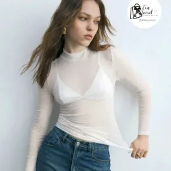 Blusa manga larga talla L