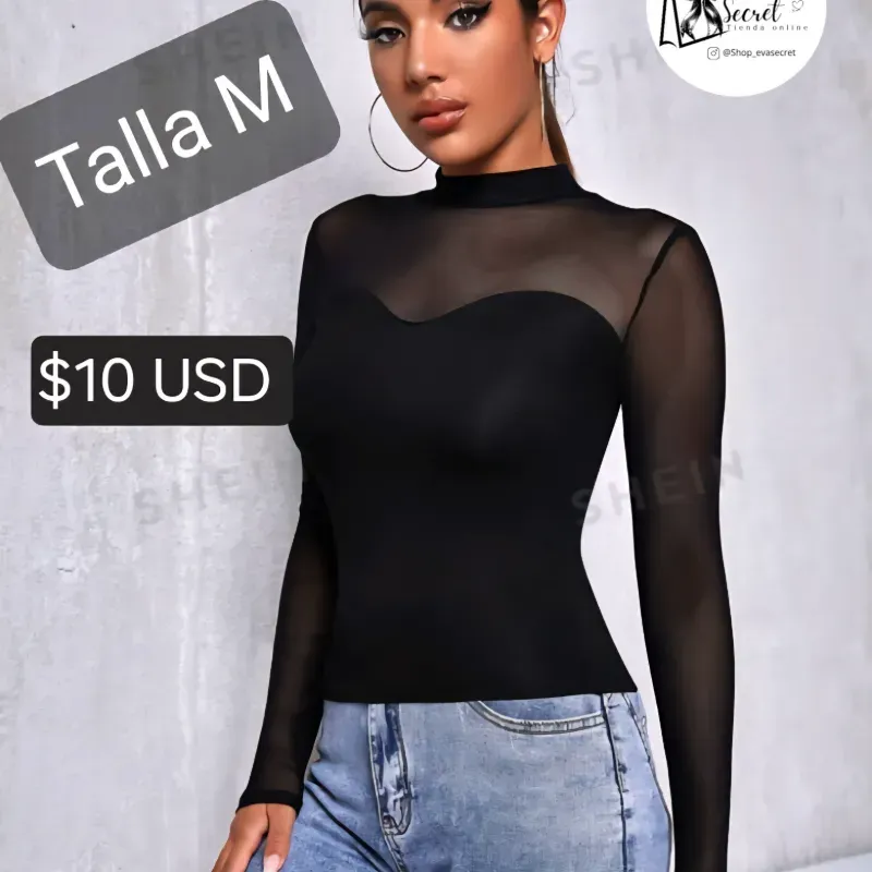 Blusa manga larga talla M
