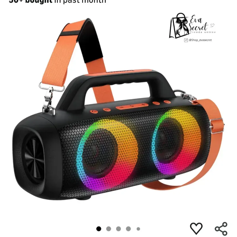 Bocina Portable con led