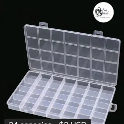 Caja de 28 espacios para joyeria