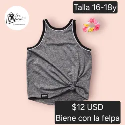 Camiseta cpn felpa para niñas 16-18y
