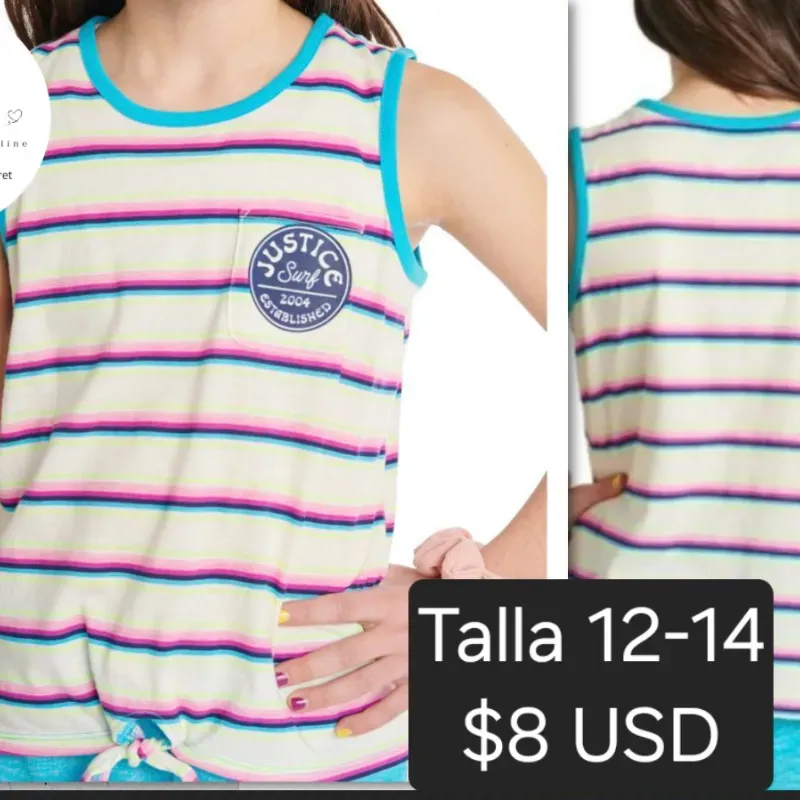 Camiseta para niñas 12-14y
