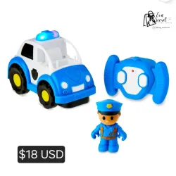 Carrito de policía control remoto