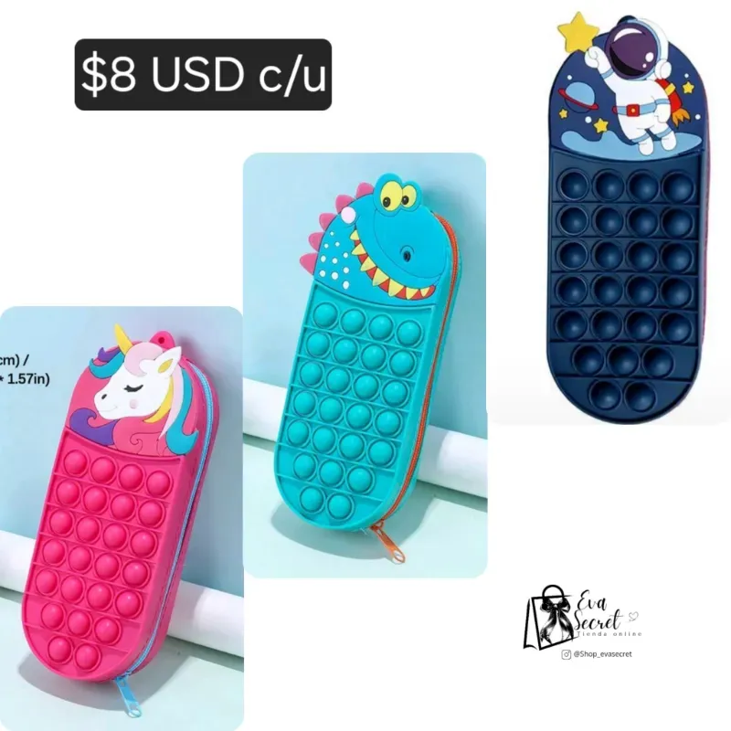 Cartuchera para lapices pop it