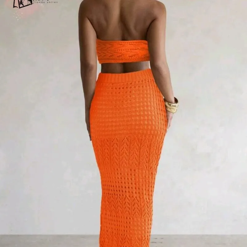 Conjunto de saya largo 