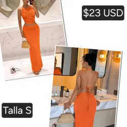 Conjunto de saya largo talla S
