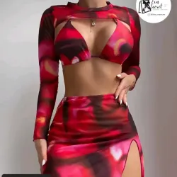Conjunto de saya y bikini