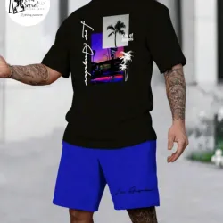 Conjunto de short y pullover para hombre talla L