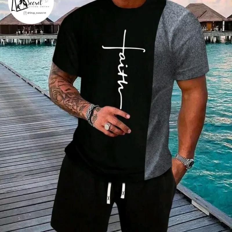 Conjunto de short y pullover talla M