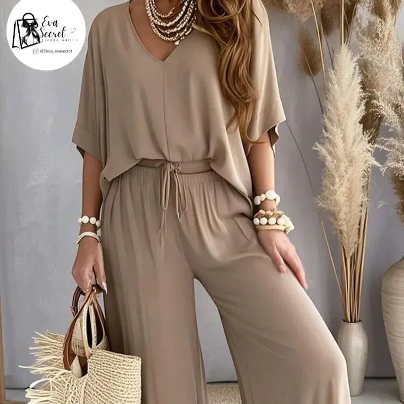 Conjunto pantalon y blusa talla L