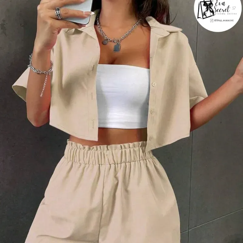 Conjunto short y camisa