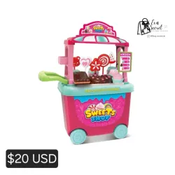 Juguete de niña tienda de dulces