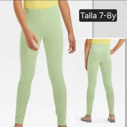Licra verde claro niña talla 7-8y