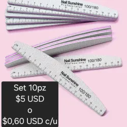 Lima de uñas set de 10pz