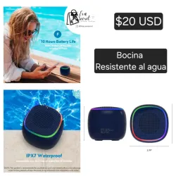 Mini bocinas resistentes al agua