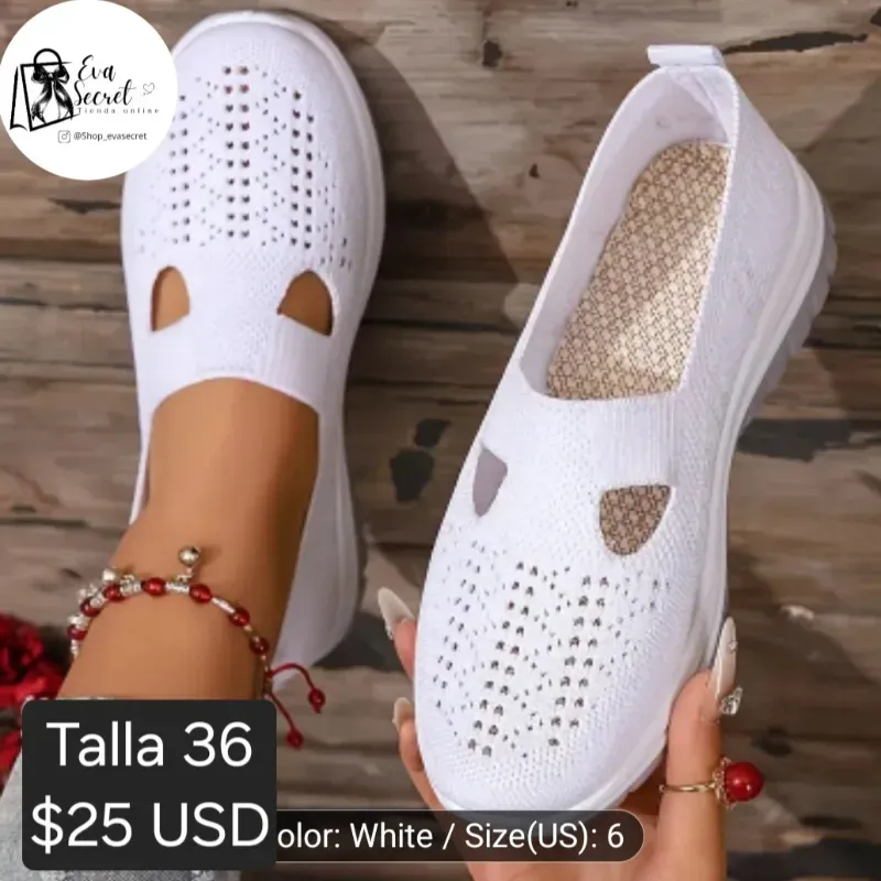 Mocasines blancos talla 36