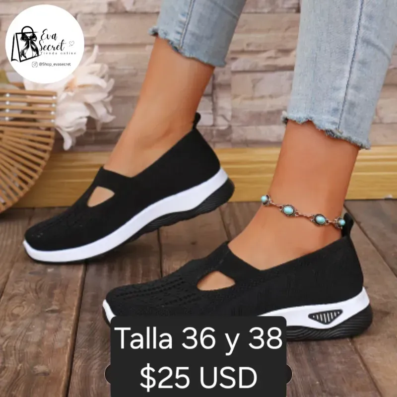 Mocasines negros talla 38