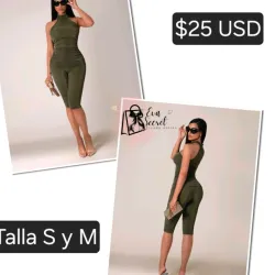 Mono licra verde olivo talla S
