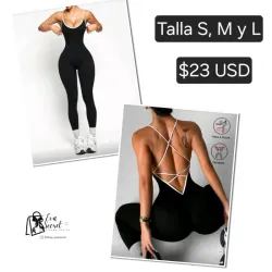 Mono pantalon negro talla M