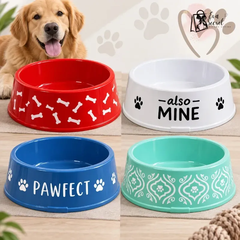 Plato para mascotas Rojo