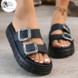 Sandalias practicas negras talla 38