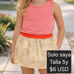 Saya de niña talla 5y