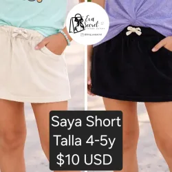 Saya para niña talla 4-5y