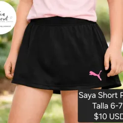 Saya short Puma de niña talla 6-7y