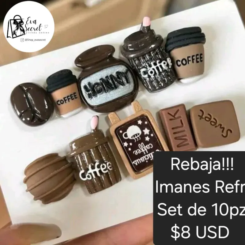 Set 10pz de imanes para el refrigerador