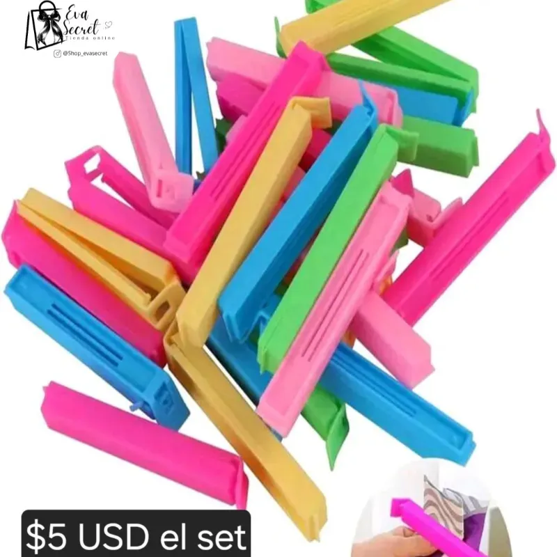 Set 10pz de presillas para sellar