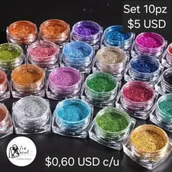 Set 10pz efecto espejo